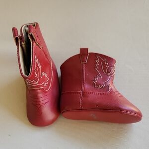 Red Baby Deer By Trimfoot Cowboy Boots - Soft Leather Booties